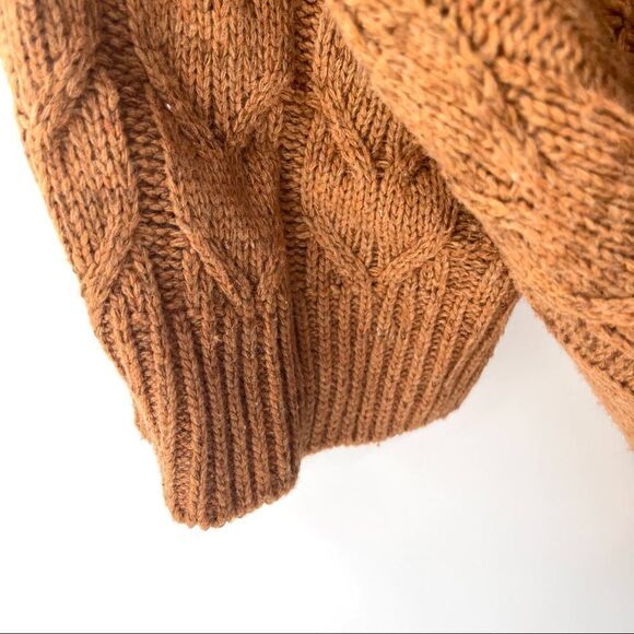 MM Couture Miss Me short sleeve sweater cable knit cardigan  wool large EUC - Picture 13 of 16